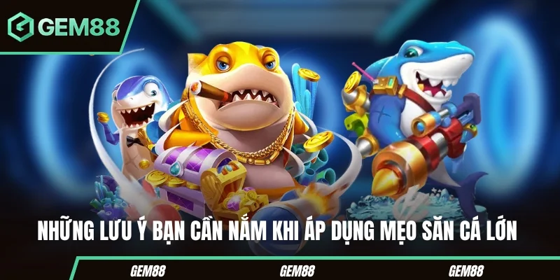 Mẹo Bắn Cá Lớn - Cách Chọn Mục Tiêu & Kiểm Soát Đạn Những lưu ý khi áp dụng mẹo bắn cá lớn