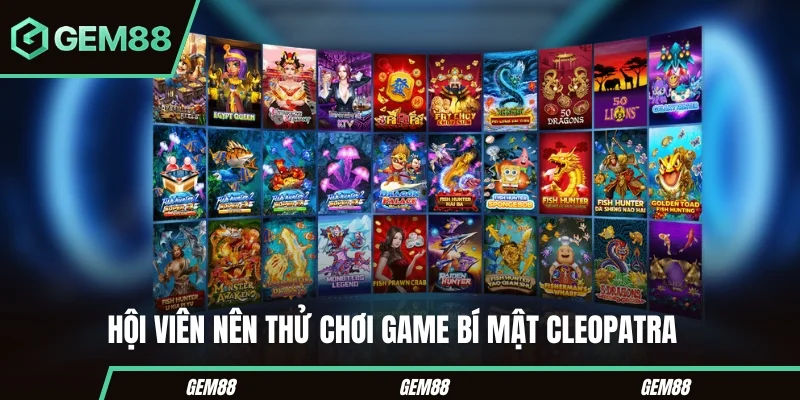 Một số game trong danh sách top game slot đổi thưởng